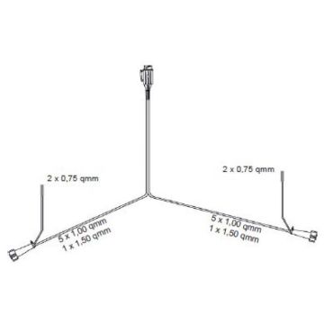 Aspöck Jokon Anschlusskabel, 13-pol  7,7m