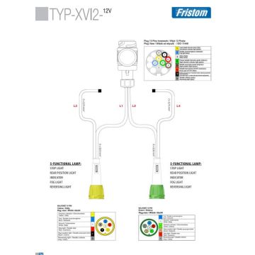 Câble de raccordement, 13 pol. 6m 014003186