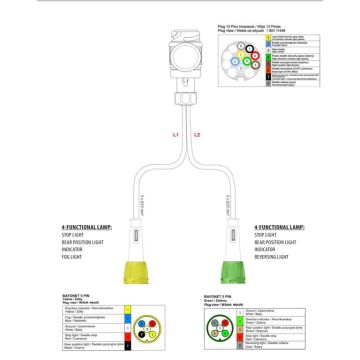 Anschlusskabel, 13-pol  6m 014003188