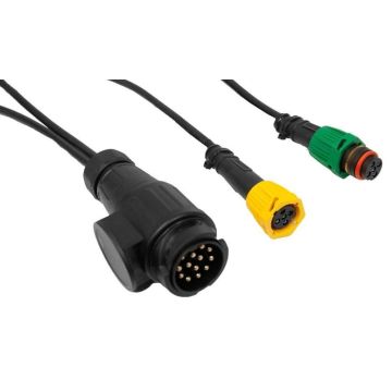 Baïonnette à 6 broches, sortie CC 2x 6 m, IP68 = étanche !