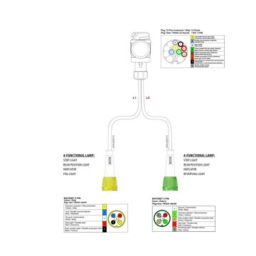 Anschlusskabel, 13-pol  8m 014003194
