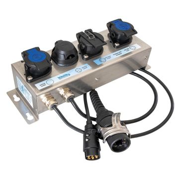 Spannungsverdoppler-Einheit mit Stecker/Dosen 12 >24 V