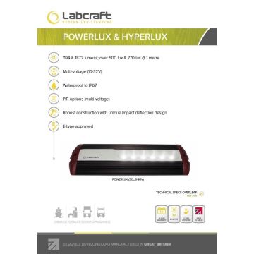 LED feu intérieur/environnem. Labcraft Powerlux S13 10-32V