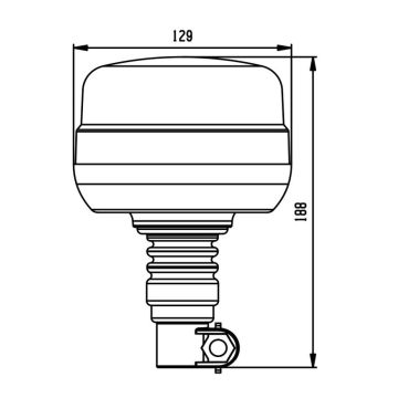 LED Rundumleuchte 12/24V