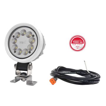 LED phare de travail Ø 108x74, 12-70V  WAS