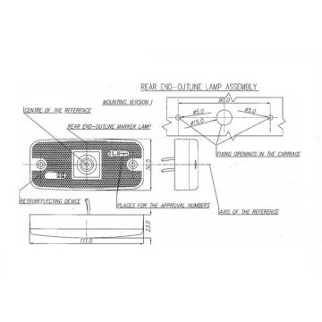 LED Positionsleuchte WAS 12/24V weiss 01452250