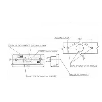 LED Positionsleuchte WAS 12/24V weiss 01452257
