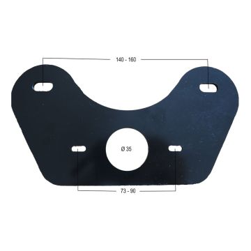 Support pour feux de marqu. à côté