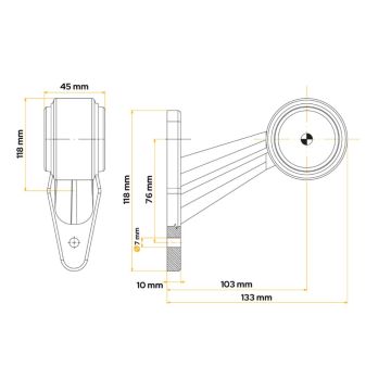 LED Umrissleuchte Fristom FT-009C 12/24V links/rechts