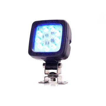 Lampe de travail LED 110x110x85, 12/24V WAS bleu