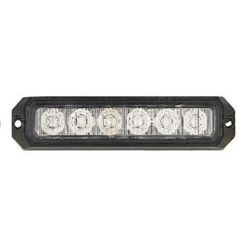LED Blitzleuchte 12/24V, Lichtscheibe klar/Licht orange
