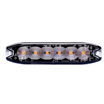 LED lampe-éclair 12/24V, verre clair/lumière orange 01470038
