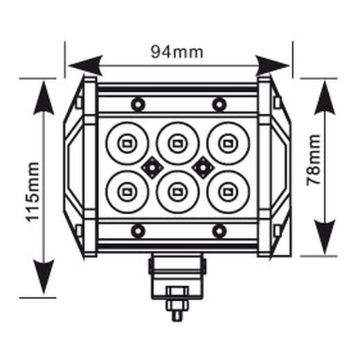 LED Arbeitsscheinw. 94x78x64, 12-24V