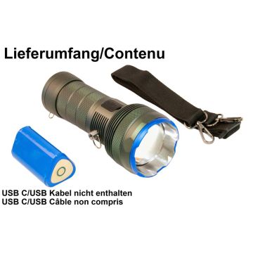 LED lampe portative 20000lm boîtier en aluminium massif