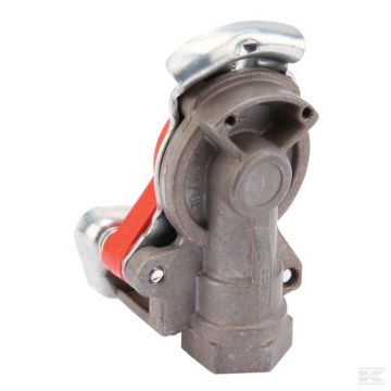 Tête d'accouplement à deux conducteurs rouge