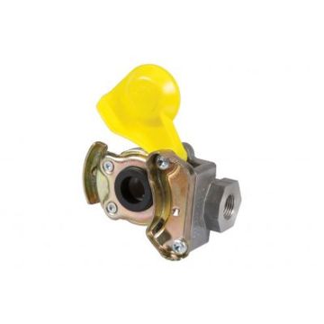 Tête d'accouplement à deux conducteurs jaune