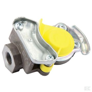 Tête d'accouplement à deux conducteurs jaune