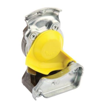 Tête d'accouplement à deux conducteurs jaune 014816040