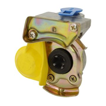 Tête d'accouplement à deux conducteurs jaune 014822030