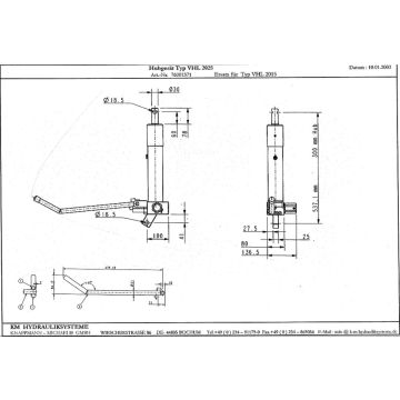 Hydraul. Pumpenzylinder VHL 2025