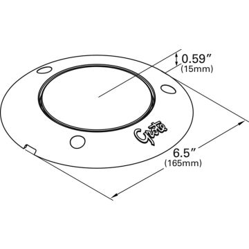 LED Innenleuchte Grote S-100, Ø 165x15,  12/24V 01613373
