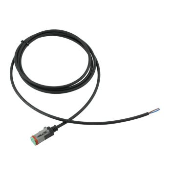 Deutsch Stecker 2-pol mit angespritztem Kabel 2m
