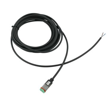 Deutsch Stecker 2-pol mit angespritztem Kabel 5m