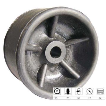 Galet de slip en caoutchouc