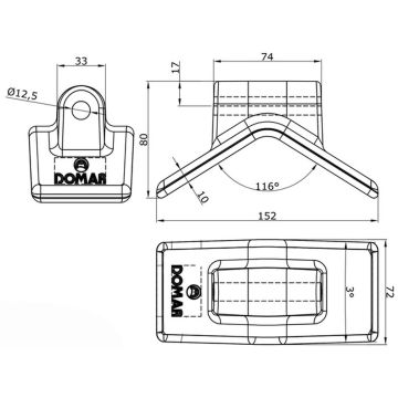 Bugstütze blau aus Polyurethan