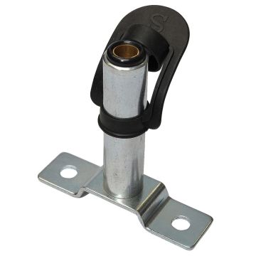 Tube rallonge avec plaque de fixation, pour visser Ø 24mm