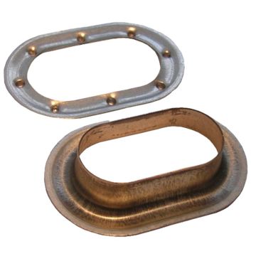 Oeillet oval zingué