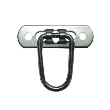 Pontet étrier zingué, latéral rabattable