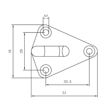 Dreiloch-Planenhaken, Einzelstück