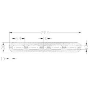 Gummistroppe verstellbar 4-Loch