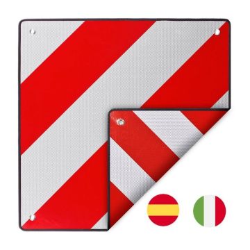 Panneau d'avertissement pour l'Espagne / Italie réversible
