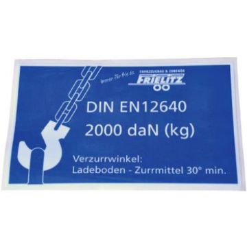 Hinweisschild Zurrpunkt 2000 daN