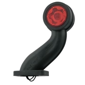 LED Umrissleuchte WAS 12/24V rot/weiss links