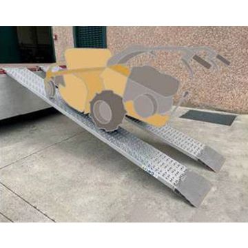 Alu-Laderampe,  830 kg pro Paar, ohne Rand,