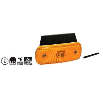 Feu de position latéral orange à LED, avec câble 0,5m 10-30V