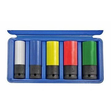 Douille de raccordement Set  1/2"  5-pces.