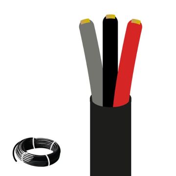 Kabel   3-pol 0.5mm², FLRYY, 1 Rolle = 100m