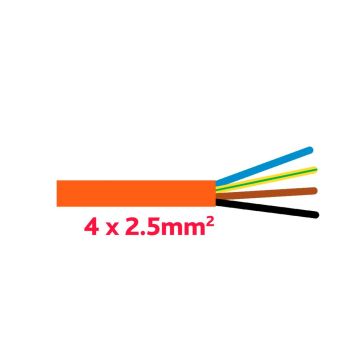 Kabel   4-pol 1.5mm², Orange G-PUR  per / m