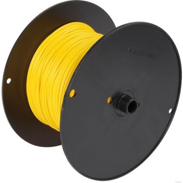 Câble 1 x 0,75 mm², couleur jaune  1 rouleau = 100 m