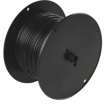 Câble 1 x 1.0 schwarz, 1 bobine = 100m