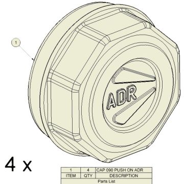 Bouchon de moyen ADR                   9RT90