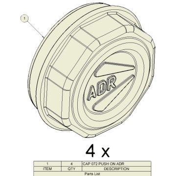 Bouchon de moyen ADR                   9RT72
