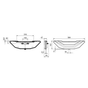 LED Schlussleuchte Jokon rechts für Wohnmobil