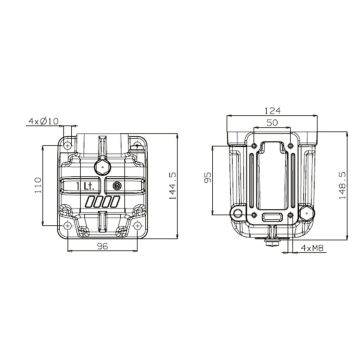 Tank Allu/Kunsstoff  1 lt.