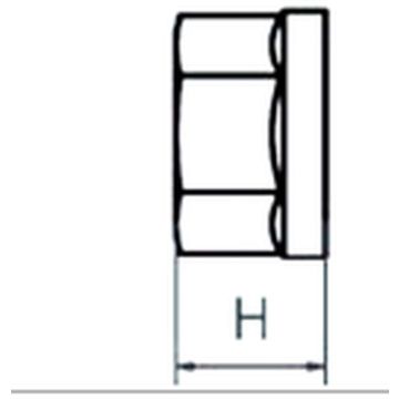 Radmutter Flachbund M22x1.5