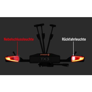 Fahrradträger faltbar, für 3 Fahrräder, EAL